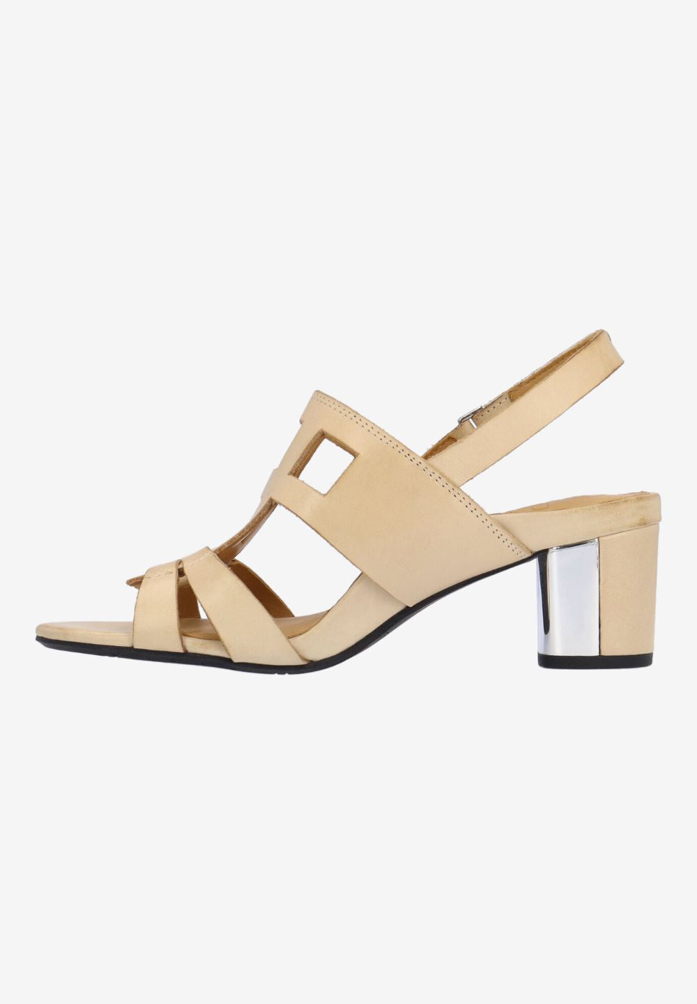 L'Amour Des Pieds Women's Marise Cream Waxy Leather - Orleans Shoe Co.