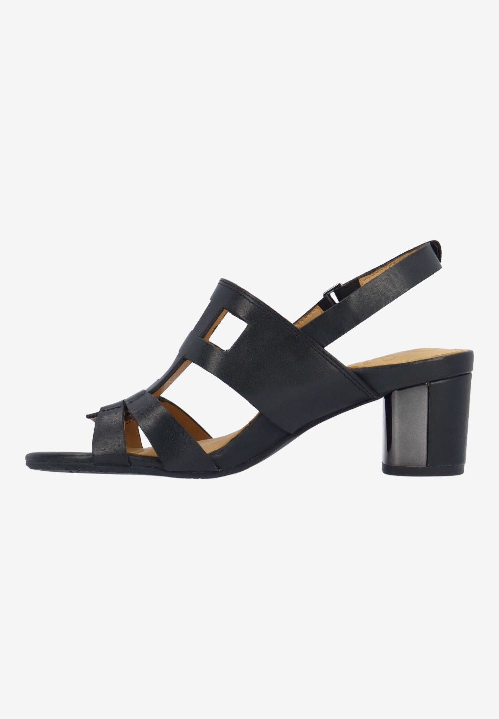 L'Amour Des Pieds Women's Marise Black Waxy Leather - Orleans Shoe Co.