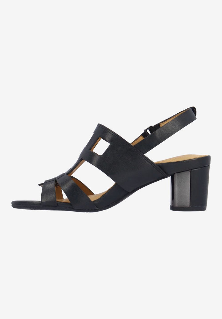 L'Amour Des Pieds Women's Marise Black Waxy Leather - Orleans Shoe Co.