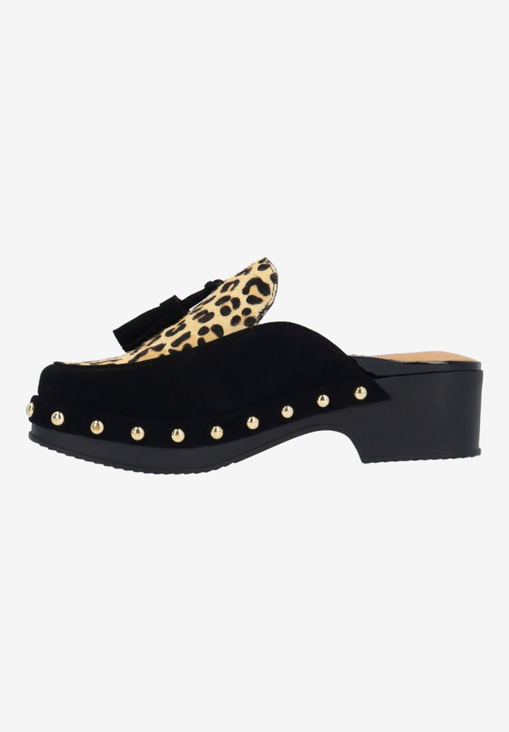 L'Amour Des Pieds Women's Gracen Black Brown Suede Hair On - Orleans Shoe Co.