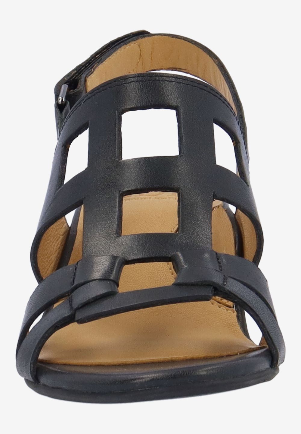 L'Amour Des Pieds Women's Marise Black Waxy Leather - Orleans Shoe Co.