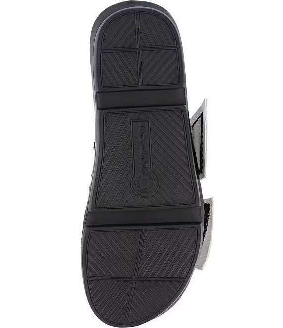 L'Amour Des Pieds Women's Voleta White Capri Kid Black - Orleans Shoe Co.