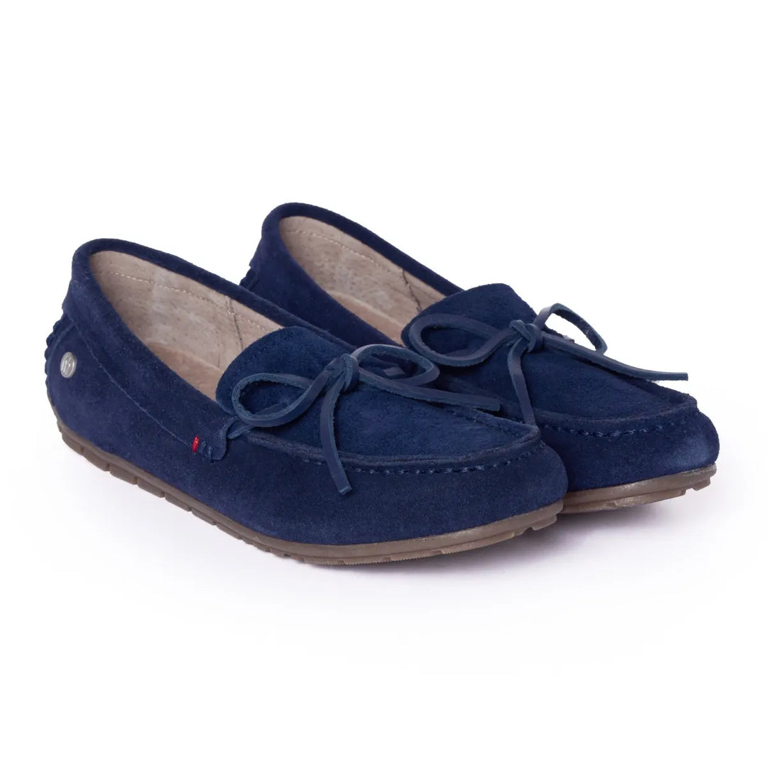 Minnetonka Women's Loafer Moc Navy - Orleans Shoe Co.