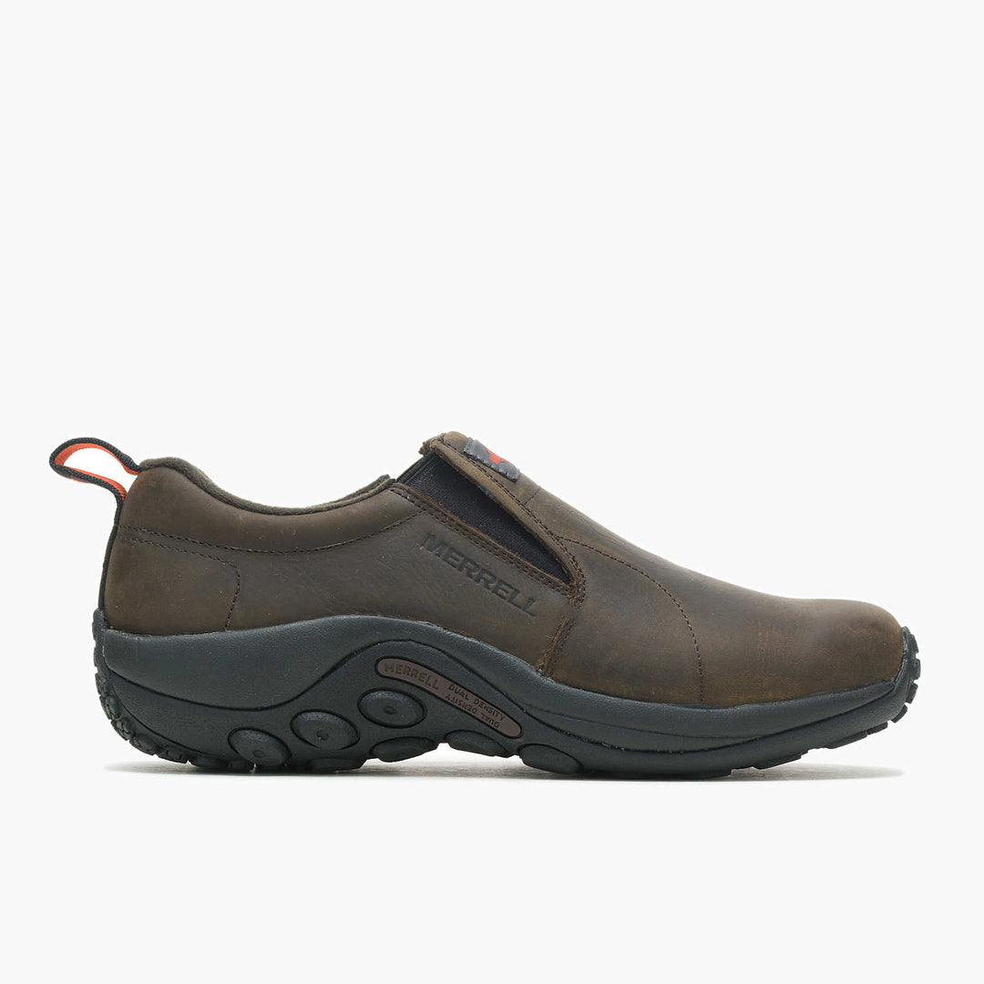 Merrell Men's Jungle Moc Leather Slip Resistant Work Shoe Espresso - Orleans Shoe Co.