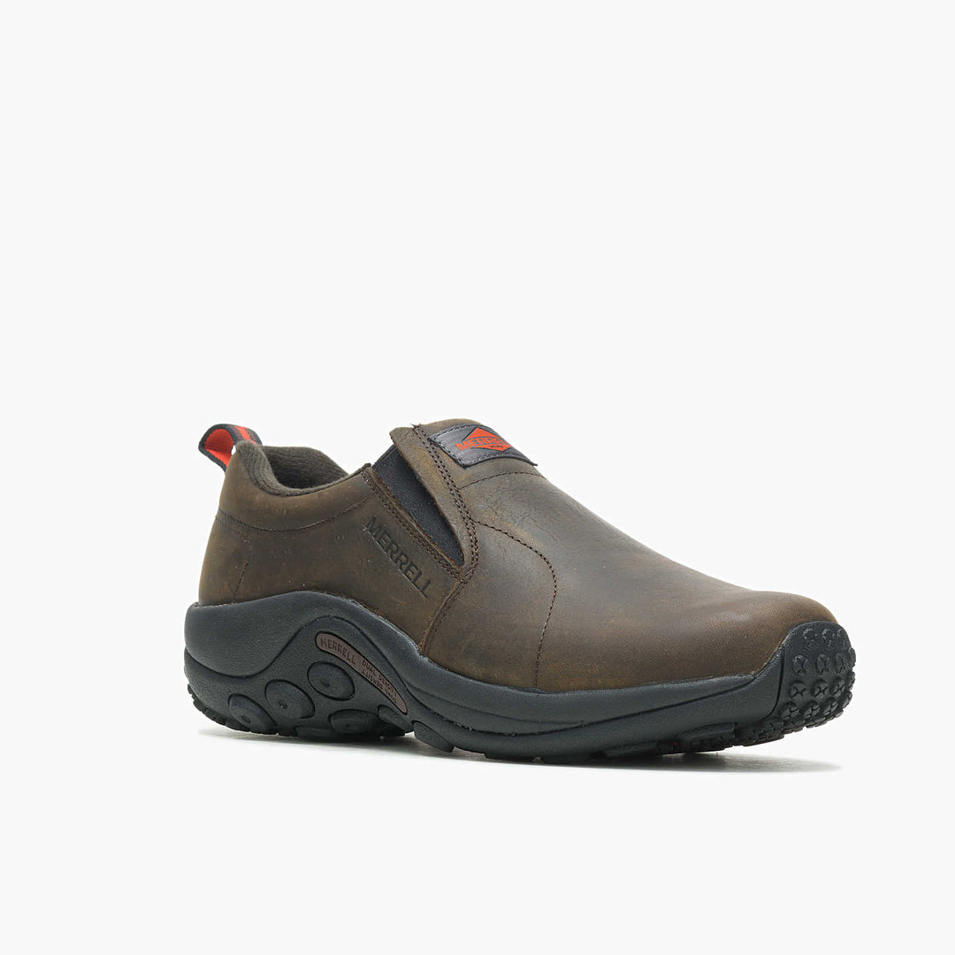 Merrell Men's Jungle Moc Leather Slip Resistant Work Shoe Espresso - Orleans Shoe Co.