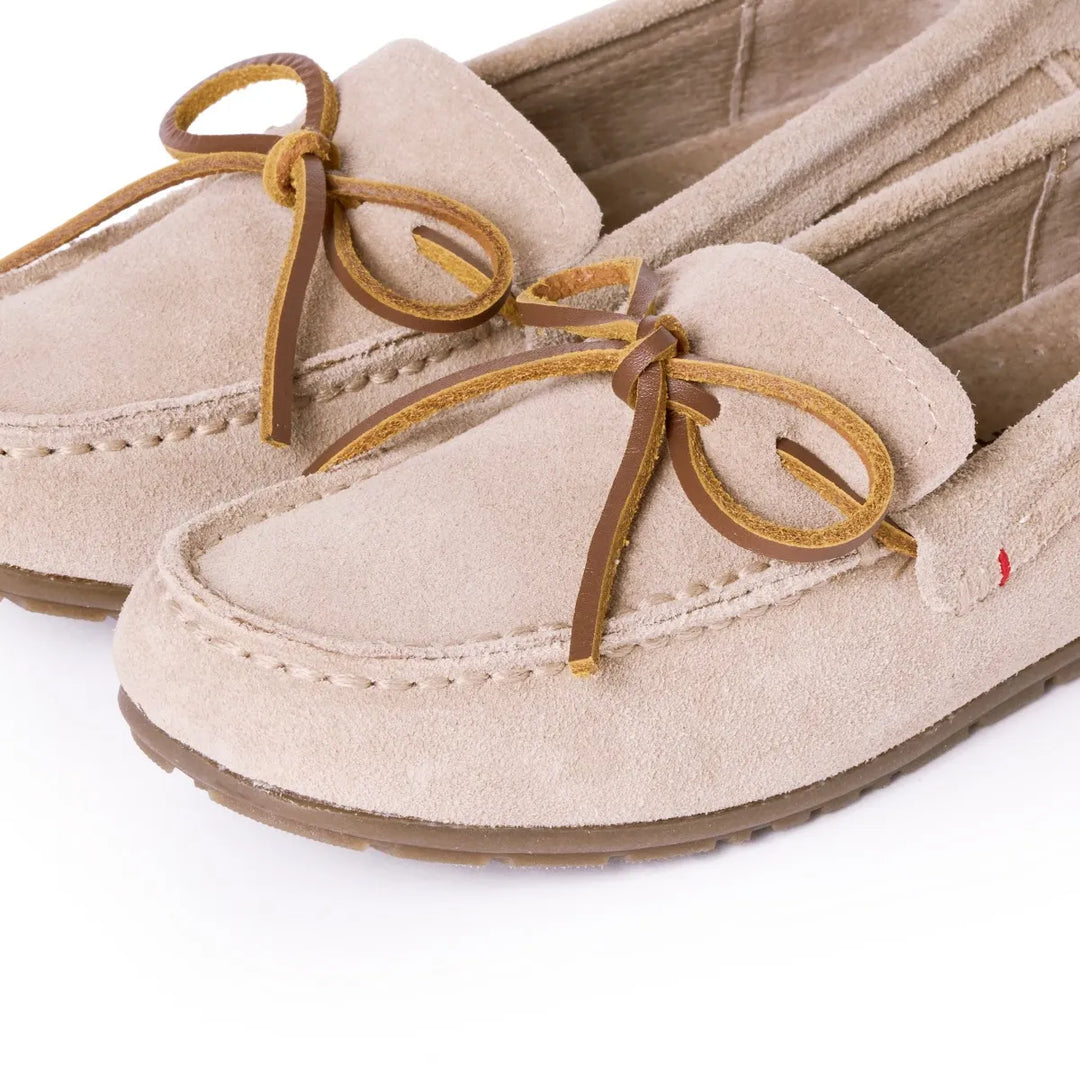 Minnetonka Women's Loafer Moc Sand - Orleans Shoe Co.