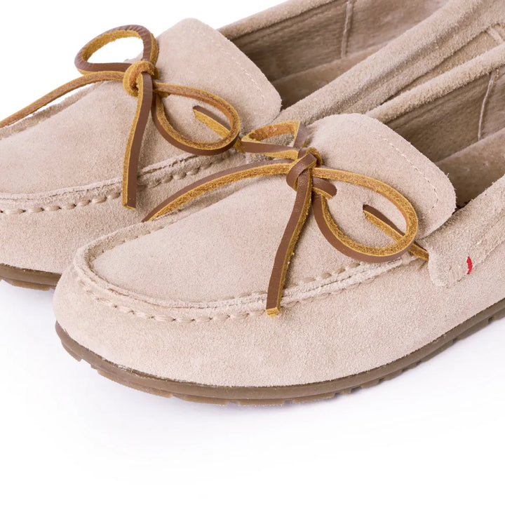 Minnetonka Women's Loafer Moc Sand - Orleans Shoe Co.