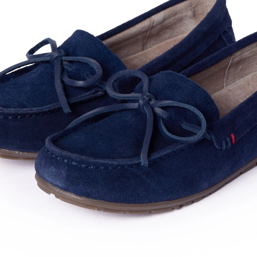 Minnetonka Women's Loafer Moc Navy - Orleans Shoe Co.