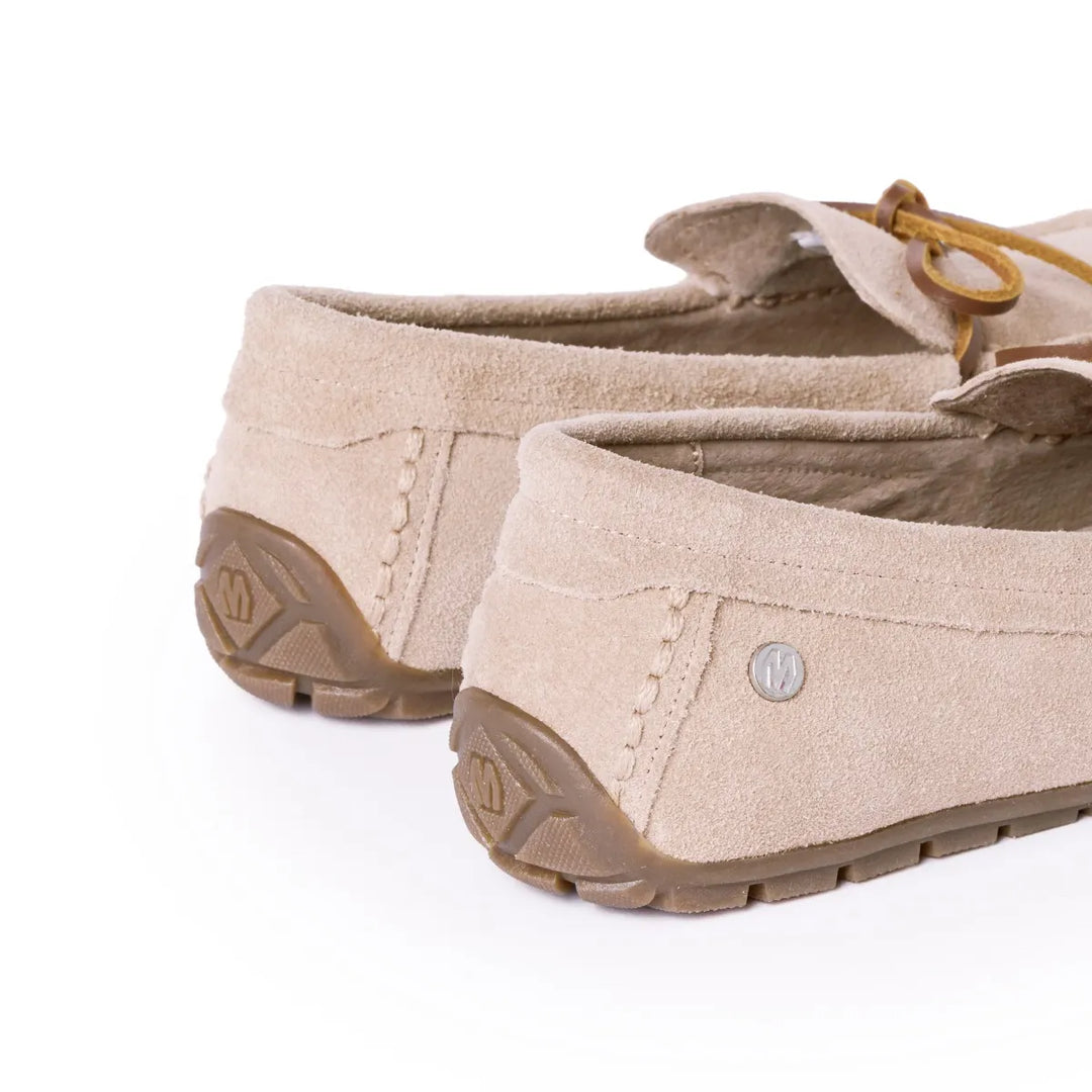 Minnetonka Women's Loafer Moc Sand - Orleans Shoe Co.