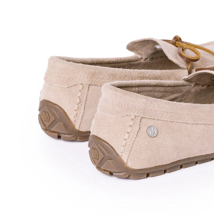 Minnetonka Women's Loafer Moc Sand - Orleans Shoe Co.