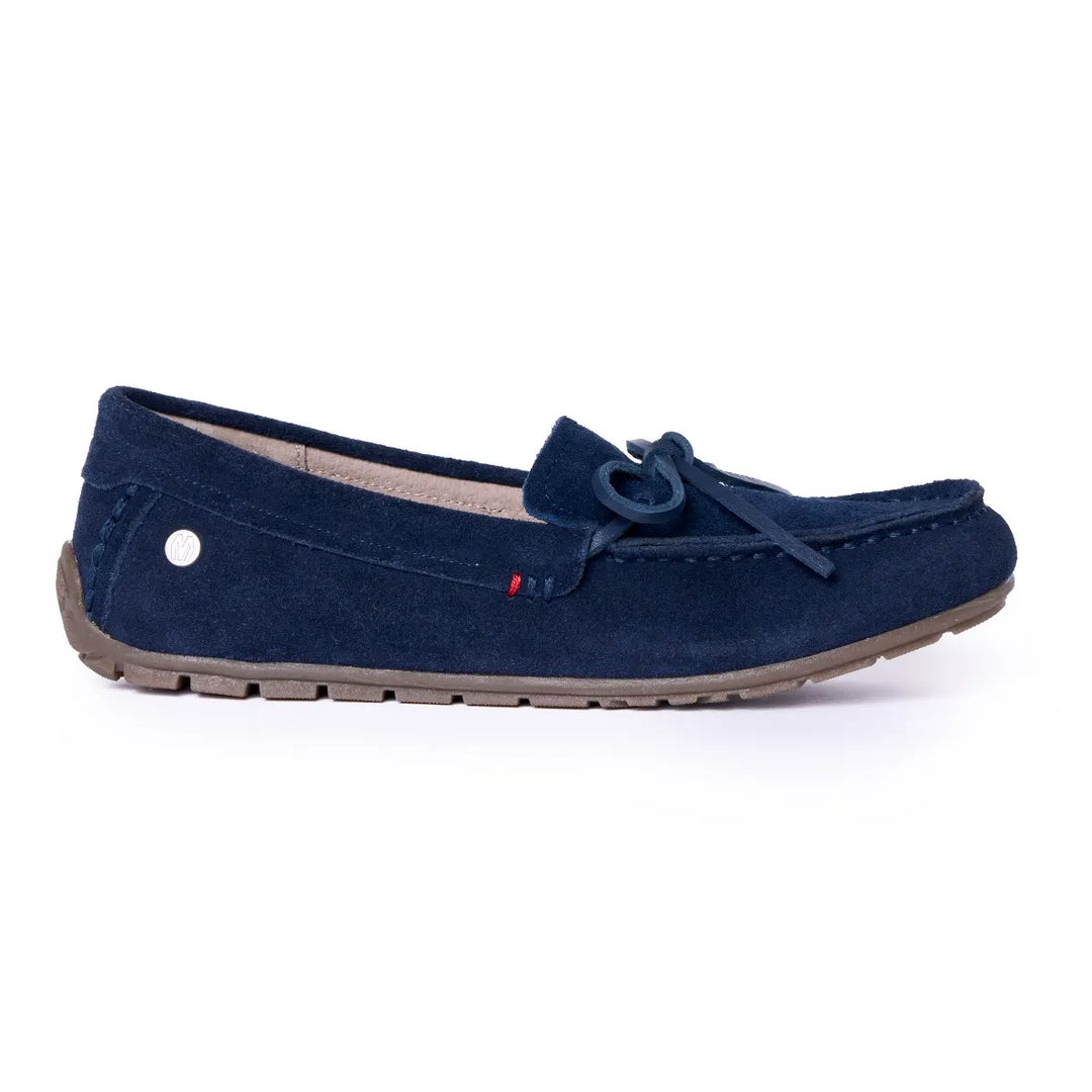 Minnetonka Women's Loafer Moc Navy - Orleans Shoe Co.