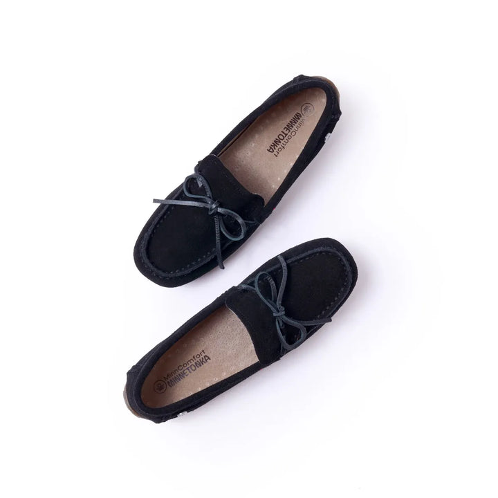 Minnetonka Women's Loafer Moc Black - Orleans Shoe Co.
