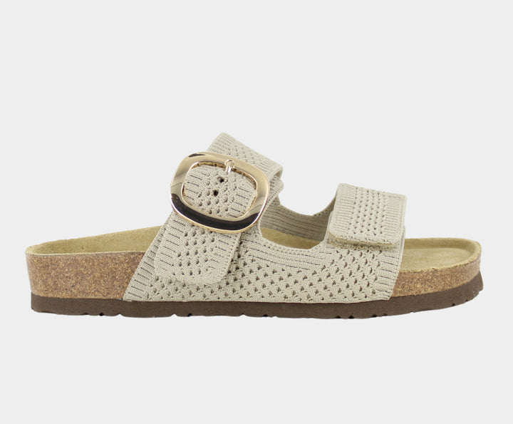 Naot Women's Miami Beige Knit Fabric - Orleans Shoe Co.