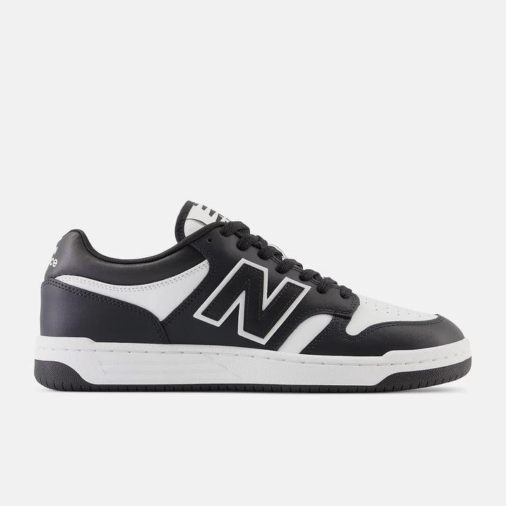 New Balance Unisex BB480LBA White Black - Orleans Shoe Co.