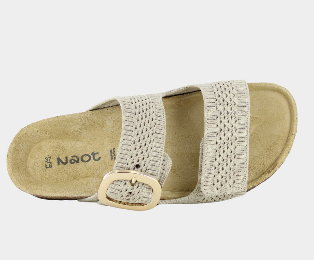 Naot Women's Miami Beige Knit Fabric - Orleans Shoe Co.