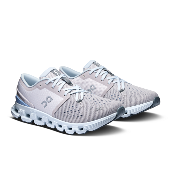 On Women's Cloud x 4 Silver Chambray