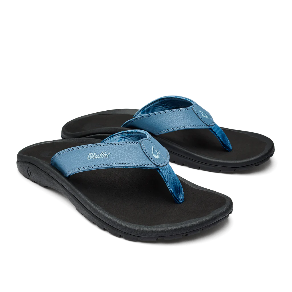 Olukai Men's Ohana Vintage Blue Black – Orleans Shoe Co.