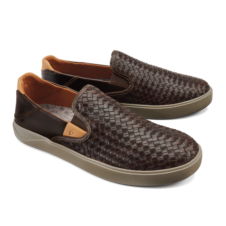 Olukai Men’s Lae’ahi Lauhala Dark Wood