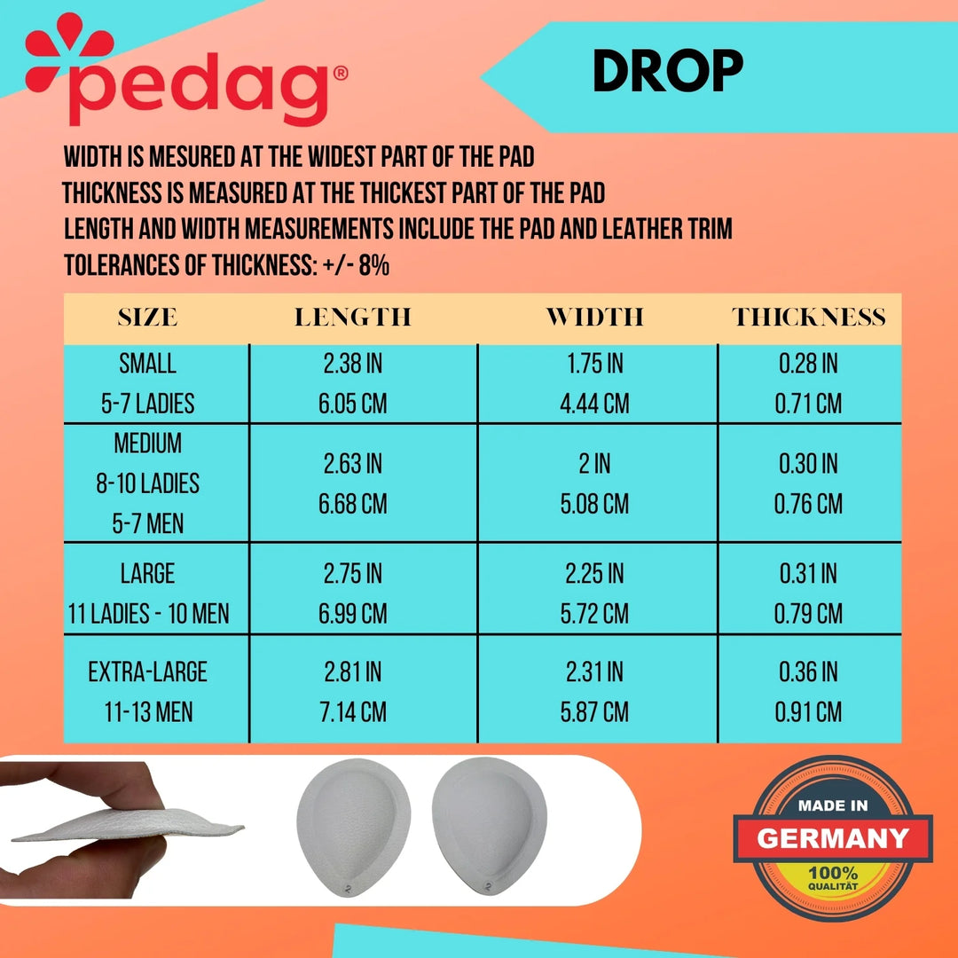 Pedag Metatarsal Pad Teardrop Shape