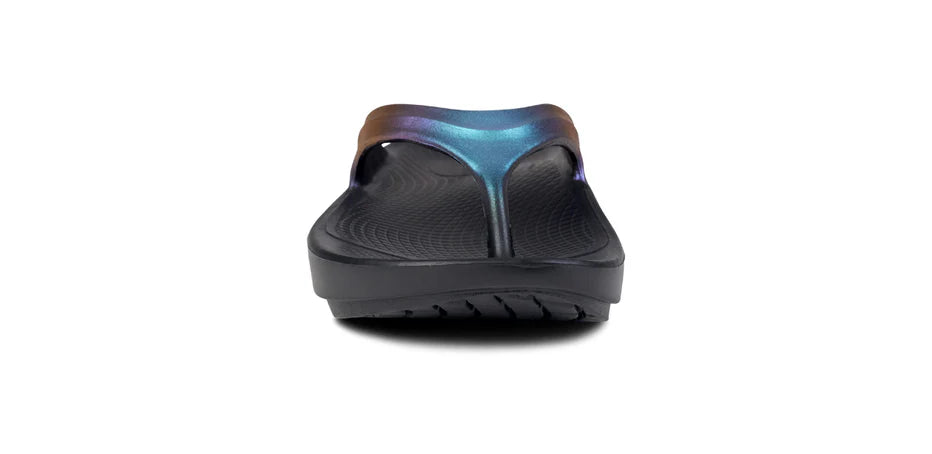 OOfos Women's OOlala Luxe Midnight Spectre