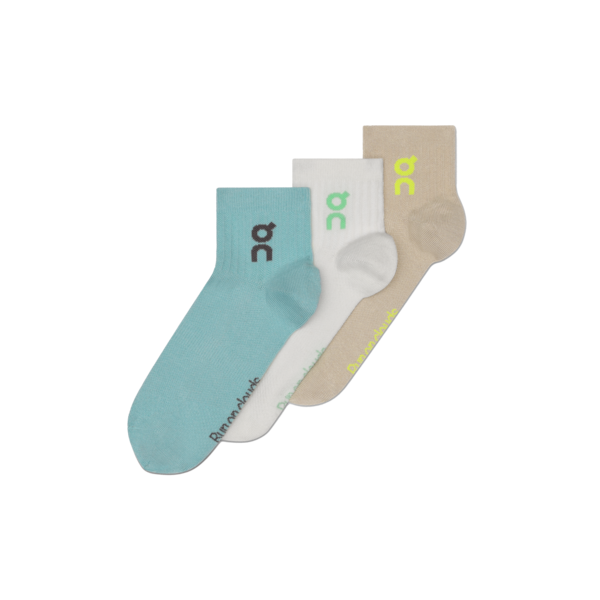 On Unisex Logo Sock High 3P Desert Wash