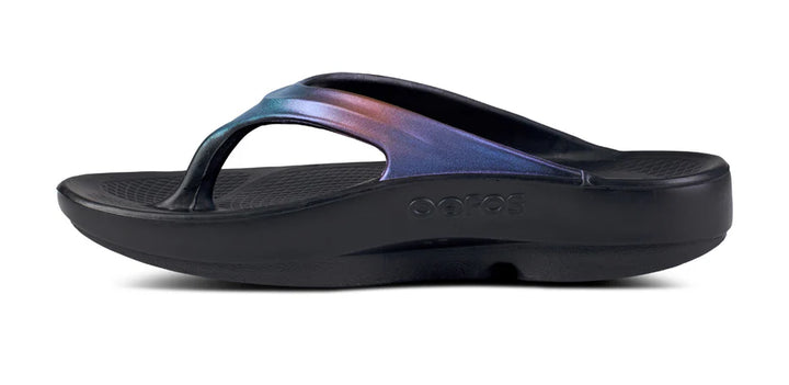 OOfos Women's OOlala Luxe Midnight Spectre