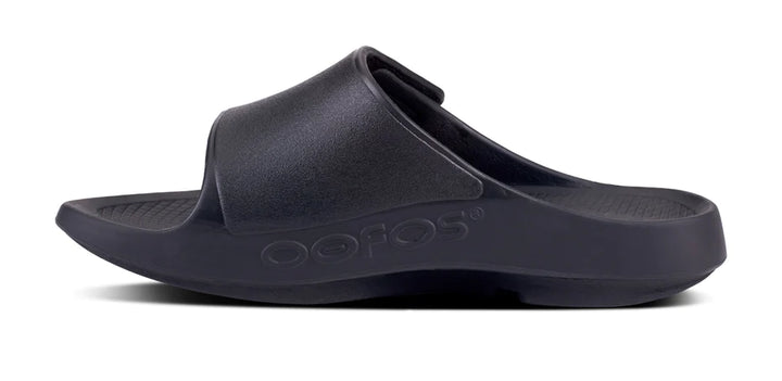 OOfos Unisex OOahh Sport Flex Matte Black - Orleans Shoe Co.