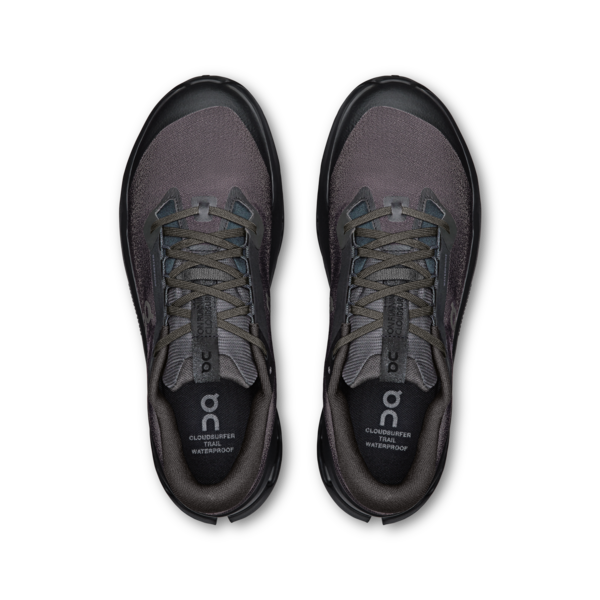 On Men's Cloudsurfer Trail 2 Waterproof Black Black - Orleans Shoe Co.