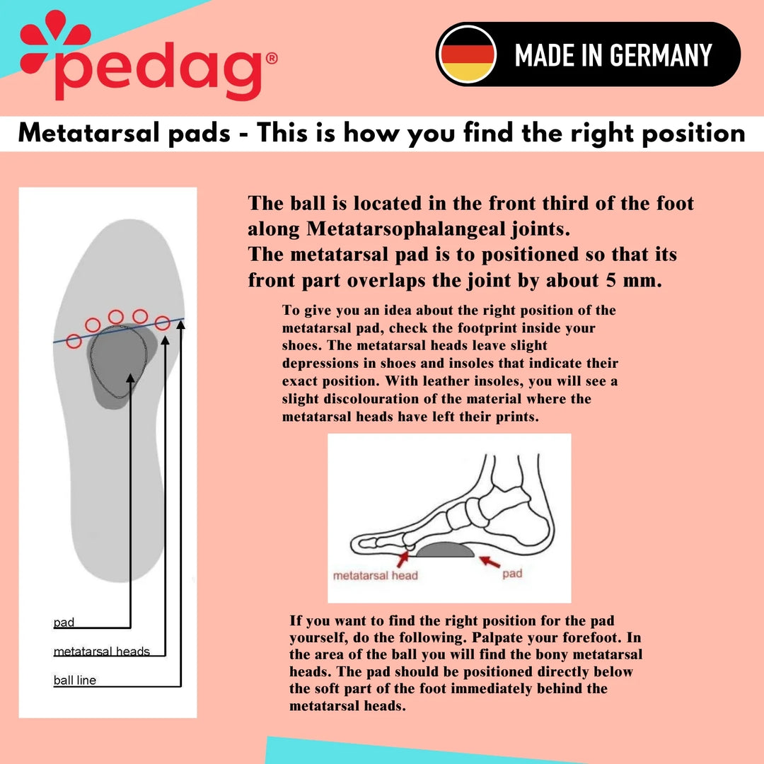 Pedag Metatarsal Pad Teardrop Shape
