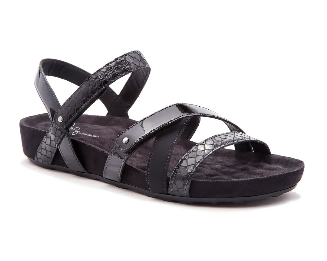 Ros Hommerson Women s Pool Black Textured Multi Leather Orleans Shoe Co
