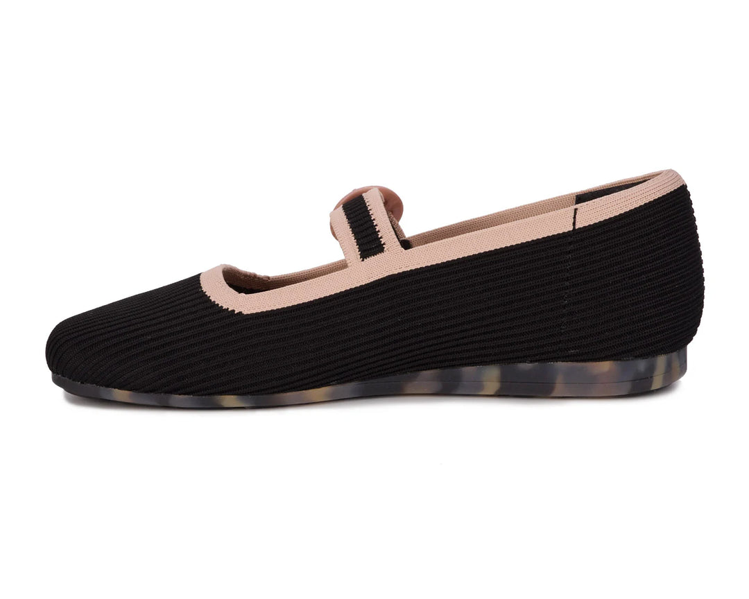 Ros Hommerson Women's Naomi Black Taupe Knit