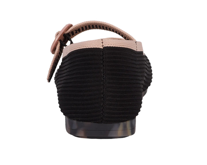 Ros Hommerson Women's Naomi Black Taupe Knit