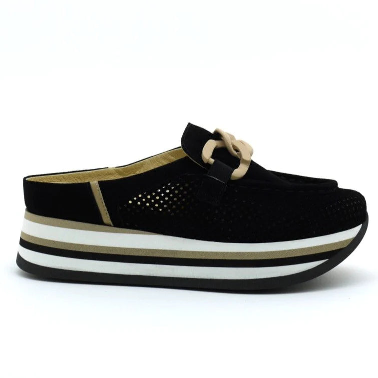 Softwaves Carlisa Loafers Black Camel - Orleans Shoe Co.