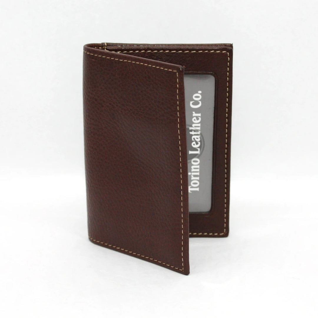 Torino Glove Leather Gusseted Card Case Brown 101-01