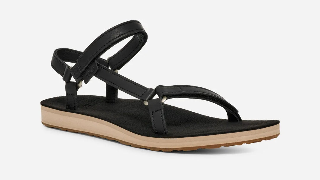 Teva Women's Original Universal Slim Leather Black Tan – Orleans