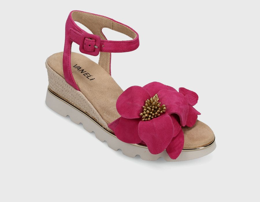 Vaneli Women's Crown Fushia Suede - Orleans Shoe Co.