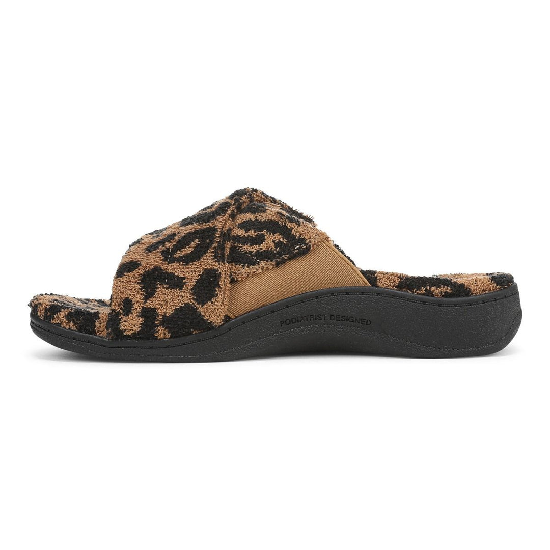 Vionic Women's Relax II Brown Leopard Terry