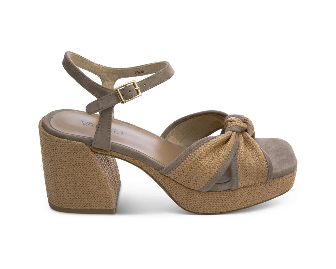 Vaneli Women's Mina Military Suede Natural - Orleans Shoe Co.