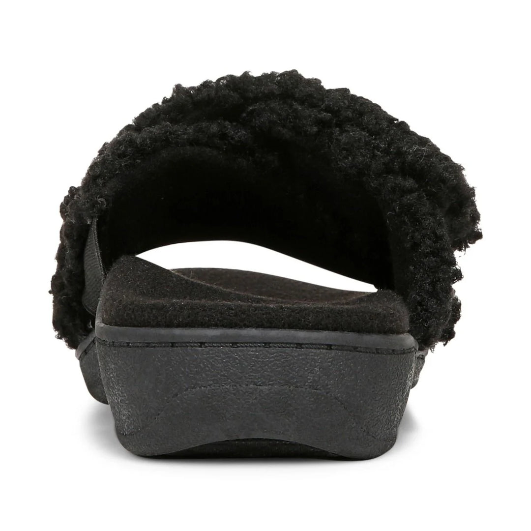Vionic Women's Relax II Black Shearling - Orleans Shoe Co.