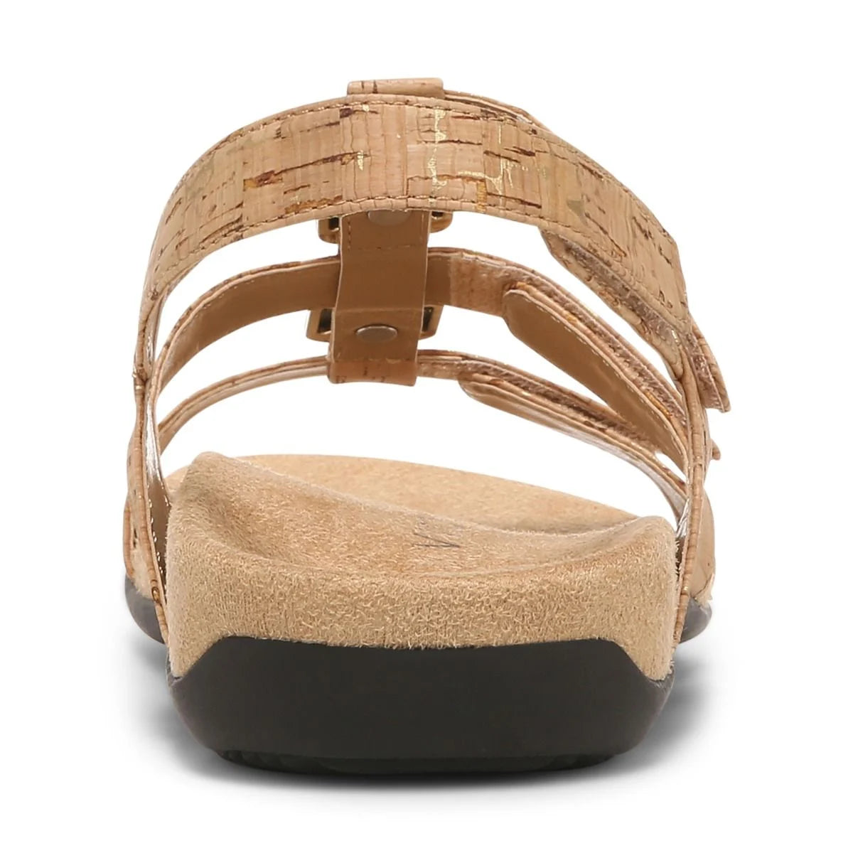 Elena - Rose Gold Tie Up Cork Flatform Sandals — Gal Next Door