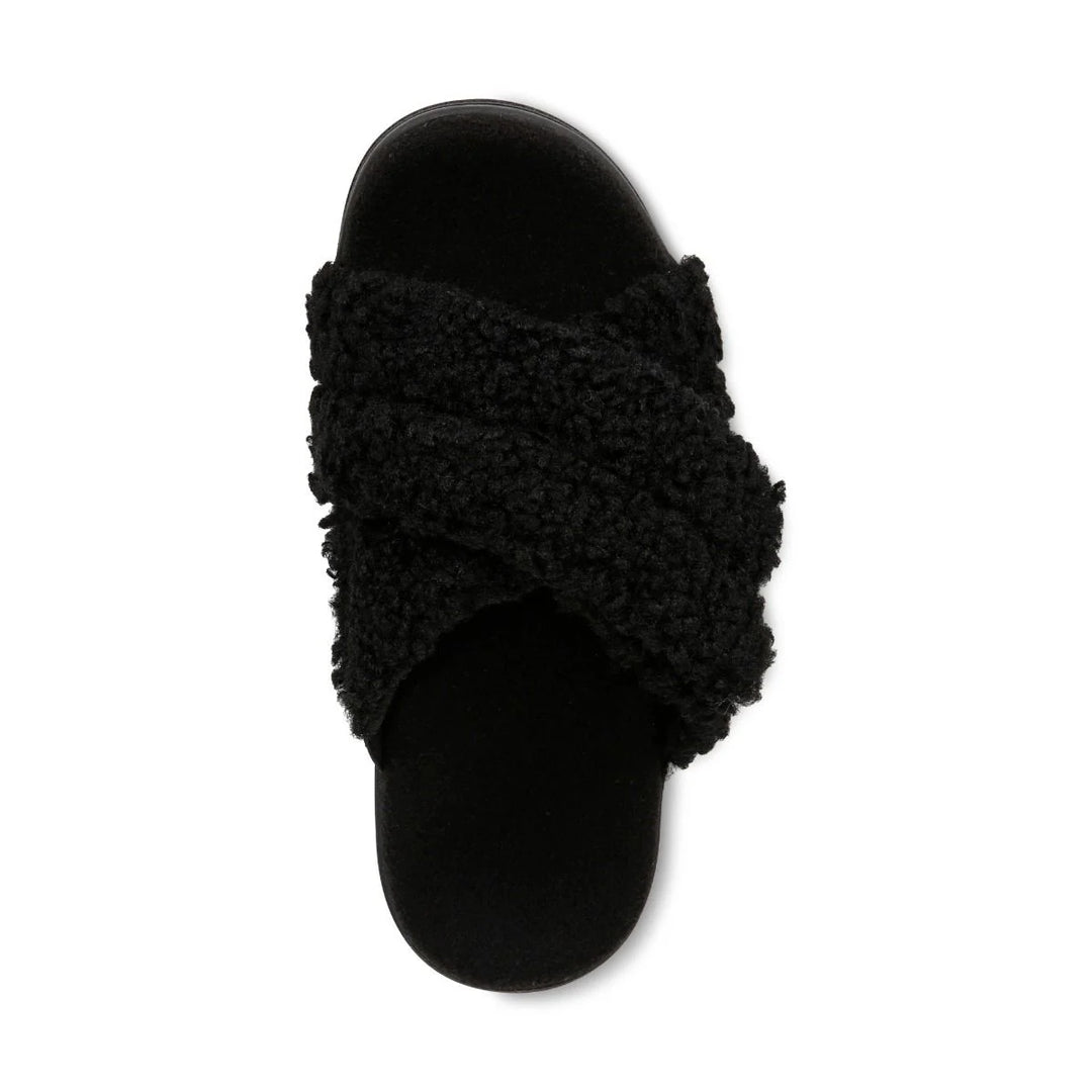 Vionic Women's Relax II Black Shearling - Orleans Shoe Co.