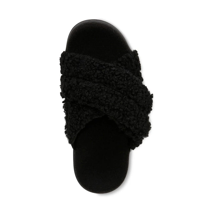 Vionic Women's Relax II Black Shearling - Orleans Shoe Co.