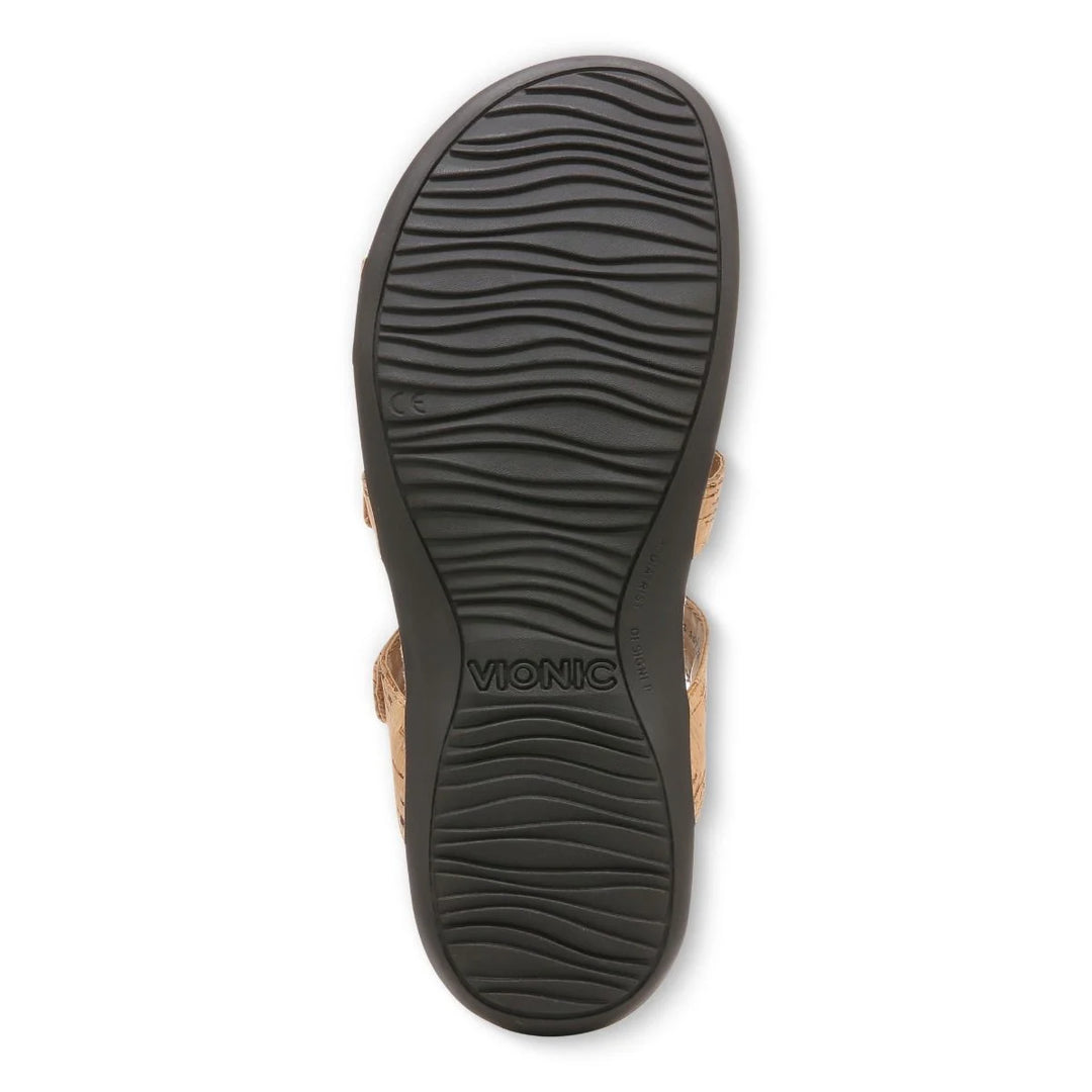 Vionic gold 2025 cork sandals