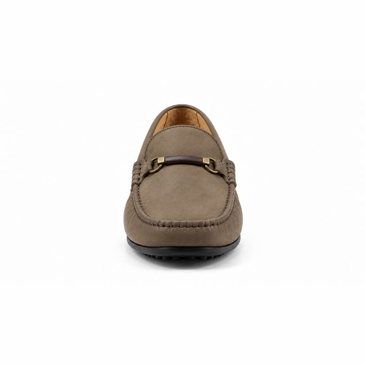 Vieux Bienville nubuck loafer, front view