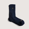Wide Open Men's Solid Cushioned Micro Crew Socks Denim