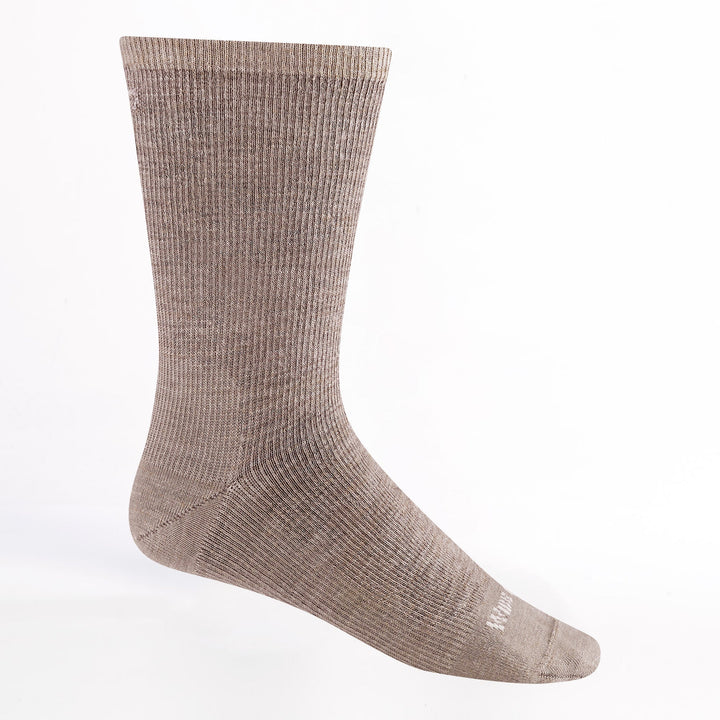 Wide Open Men's Solid Lightweight Crew Socks Rye 9012 - Orleans Shoe Co.
