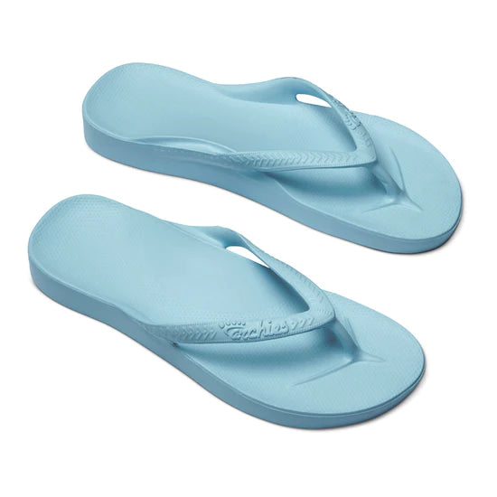 Archie's  Support Flip Flops Sky Blue - Orleans Shoe Co.