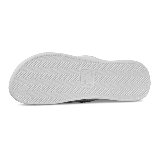 Archie's  Support Flip Flops White - Orleans Shoe Co.