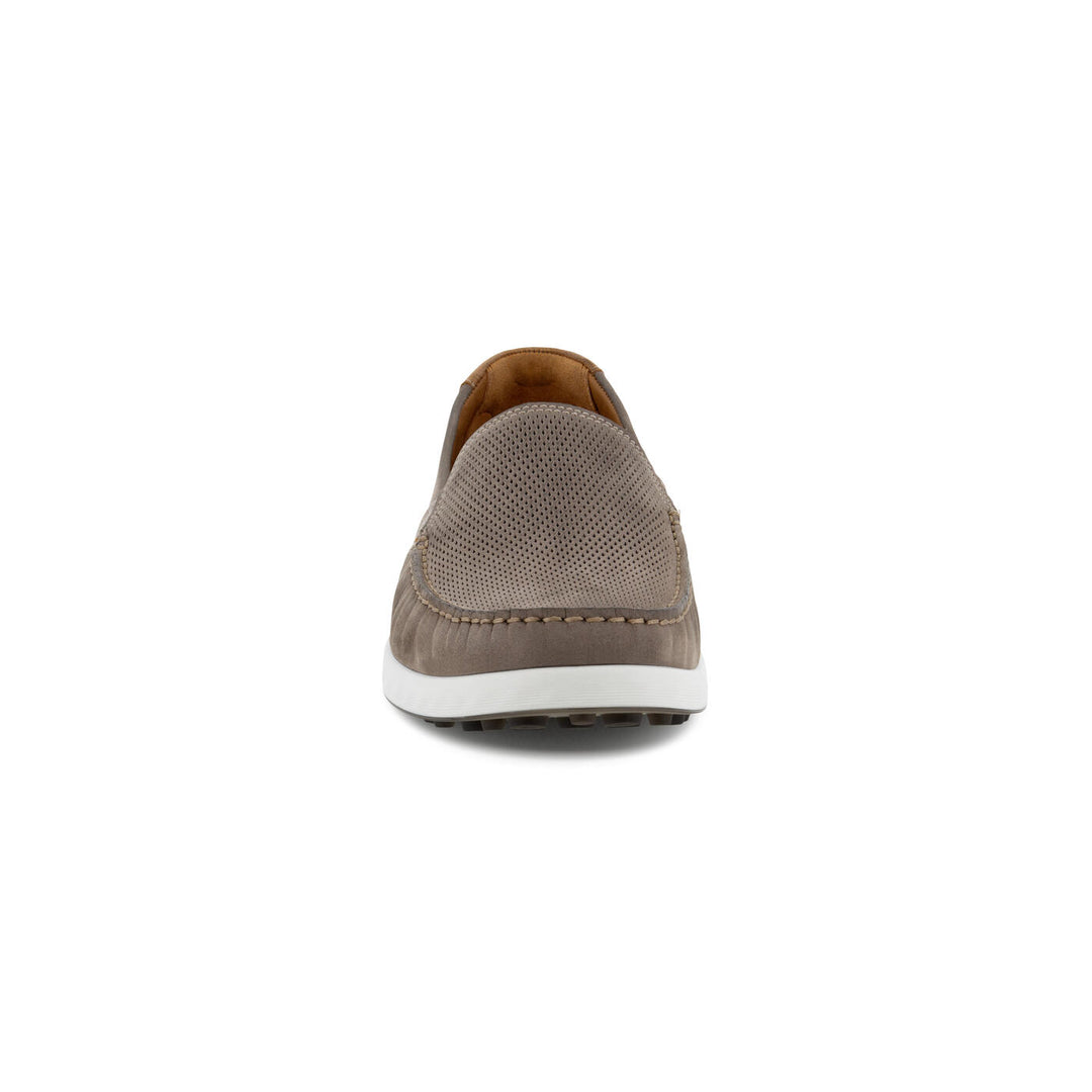 Ecco Men’s Lite Moc Slip On Warm Grey Cognac 54050458267 - Orleans Shoe Co.