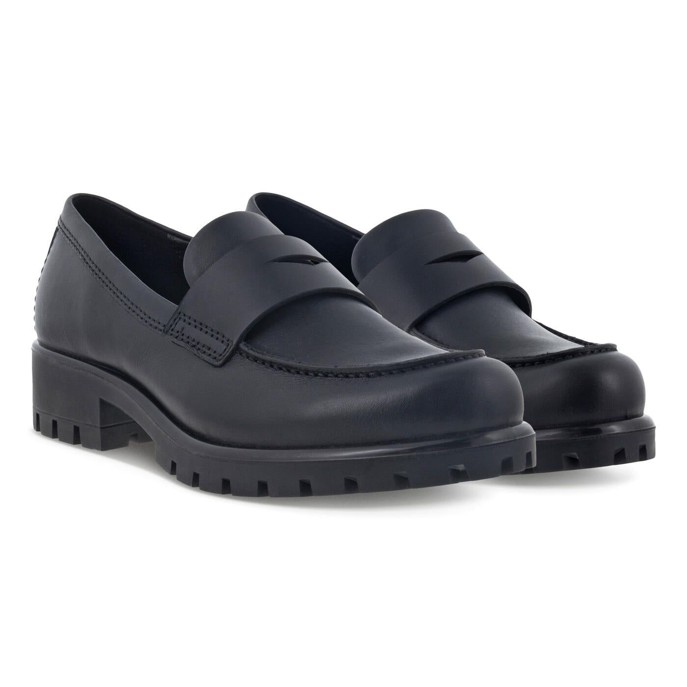 Ecco on sale black loafers